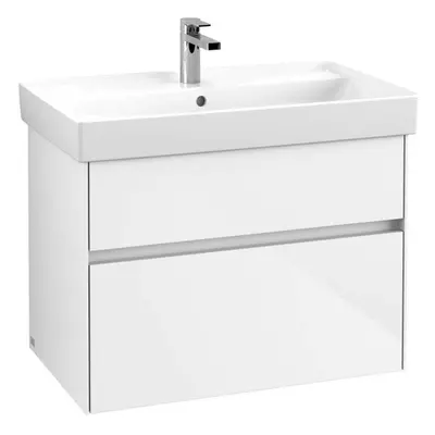 Villeroy & Boch Collaro - Umyvadlová skříňka, 75x55x44 cm, 2 zásuvky, Glossy White C01000DH