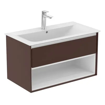 Ideal Standard Connect Air - Skříňka pod umyvadlo 100x44x52 cm, hnědá mat/bílá mat E0828VY