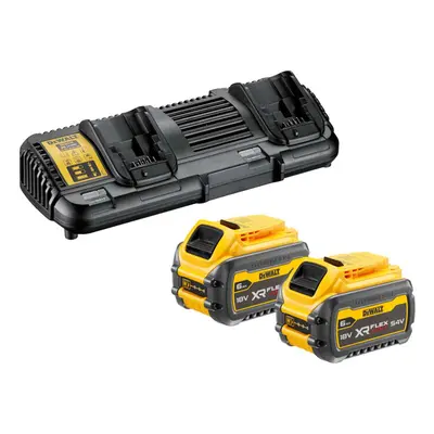 DeWALT Příslušenství - Sada 4A duální nabíječky, 2x aku 18/54 V XR FLEXVOLT 6,0 Ah DCB132T2