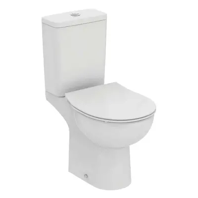 Ideal Standard Eurovit - WC kombi se sedátkem SoftClose, vario odpad, spodní napouštění, RimLS+,