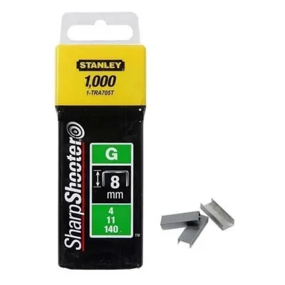 Stanley Příslušenství - Spony typu G, 8 mm, 1000 ks 1-TRA705T