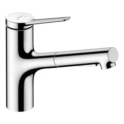 Hansgrohe Zesis M33 - Dřezová baterie 150, s výsuvnou sprškou, EcoSmart, chrom 74810000