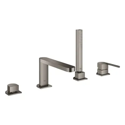 Grohe Plus - Baterie na okraj vany, 4-otvorová instalace, kartáčovaný Hard Graphite 29307AL3