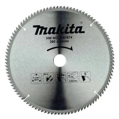 Makita Příslušenství - Pilový kotouč na hliník 260x30 mm, 100 zubů D-61874