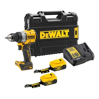 DeWALT Nářadí - 18V AKU vrtačka, 2x aku 5,0 Ah LANYARD READY, nabíječka DCD800P2LRT