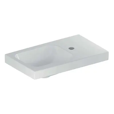 Geberit iCon - Umývátko 53x31x13 cm, bez přepadu, otvor pro baterii vpravo, bílá 501.832.00.1