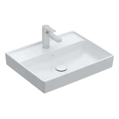 Villeroy & Boch Collaro - Umyvadlo 55x44 cm, bez přepadu, otvor pro baterii, alpská bílá 4A33560