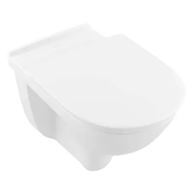 Villeroy & Boch ViCare - Závěsné WC bezbariérové, zadní odpad, DirectFlush, CeramicPlus, alpská 