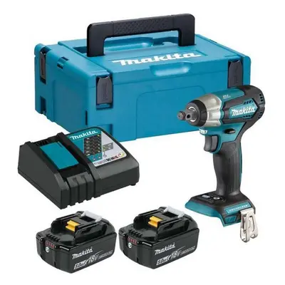 Makita Nářadí - 18V AKU rázový utahovák, 2x aku 5,0 Ah LXT, nabíječka DTW181RTJ