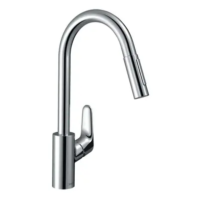 Hansgrohe Focus M41 - Dřezová baterie M4116-H240 s výsuvnou sprškou, sBOX, chrom 73880000