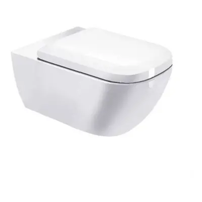 Duravit Happy D.2 - Závěsné WC, s WonderGliss, bílá 22210900001