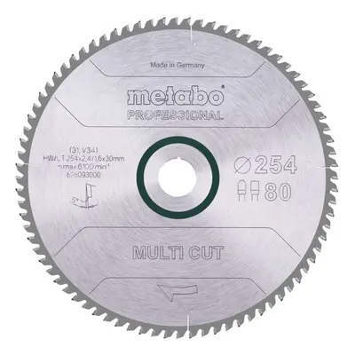 Metabo Příslušenství - Pilový kotouč 254x30 mm, 80 zubů 628093000