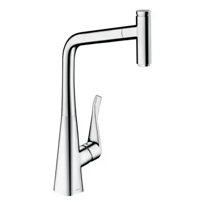 Hansgrohe M71 - Dřezová baterie M7115-H320 s výsuvnou sprškou, sBOX, chrom 73803000