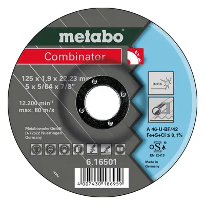 Metabo Příslušenství - Brusný kotouč na nerezovou ocel 125x22,23 mm 616501000