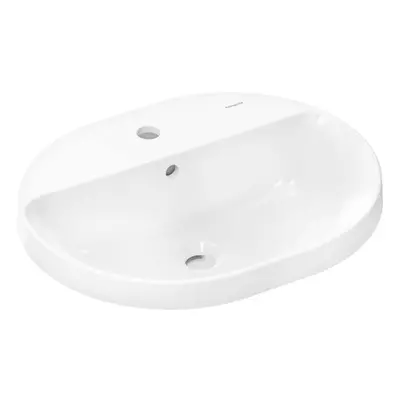 Hansgrohe Xuniva U - Umyvadlo, 55x45 cm, s přepadem, otvor pro baterii, bílá 60161450