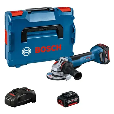 Bosch Nářadí - 18V AKU úhlová bruska 125 mm, 2x aku 5,0 Ah Li-Ion, nabíječka 06019J4101