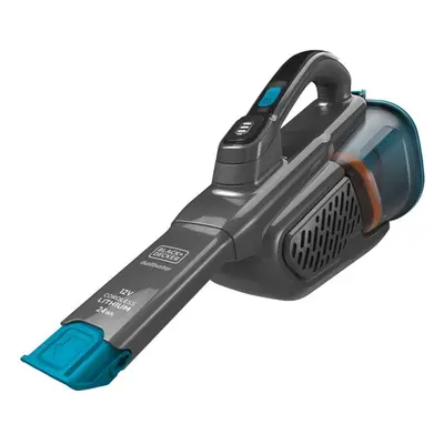 BLACK+DECKER Úklid - 12V AKU ruční vysavač, nabíjecí stanice, titanová/modrá BHHV320B-QW