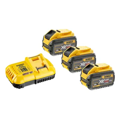 DeWALT Příslušenství - Sada 8A nabíječky a 3x aku 18/54 V XR FLEXVOLT 9,0 Ah DCB118X3