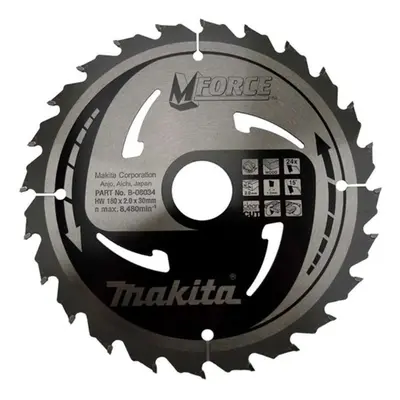 Makita Příslušenství - Pilový kotouč na dřevo, 180x30 mm, 24 zubů B-32029