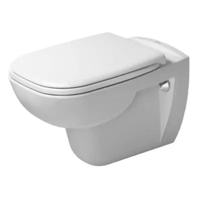 Duravit D-Code - Závěsné WC, Rimless, HygieneGlaze, bílá 25700920002