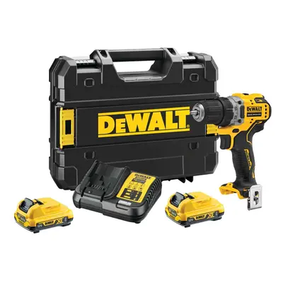 DeWALT Nářadí - 12V AKU vrtačka, 2x akumulátor 2,0 Ah XR, nabíječka DCD701D2