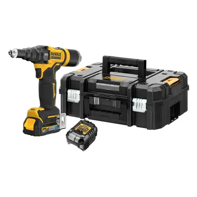 DeWALT Nářadí - 18V AKU nýtovací pistole, 2x aku 1,7 Ah POWERSTACK, nabíječka DCF403E1GT