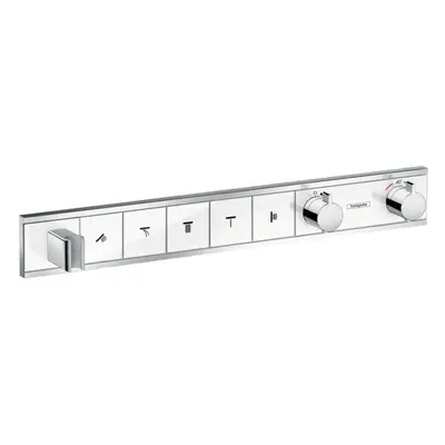 Hansgrohe RainSelect - Baterie pod omítku pro 5 spotřebičů, bílá/chrom 15358400