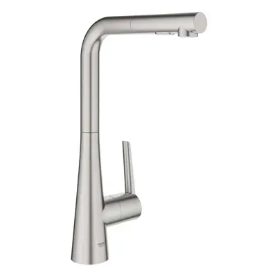 Grohe Zedra - Dřezová baterie s výsuvnou sprškou, supersteel 32553DC2