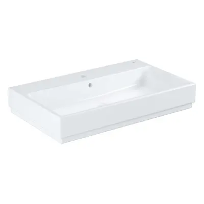 Grohe Cube Ceramic - Umyvadlo s přepadem, 80x49 cm, PureGuard, alpská bílá 3947600H