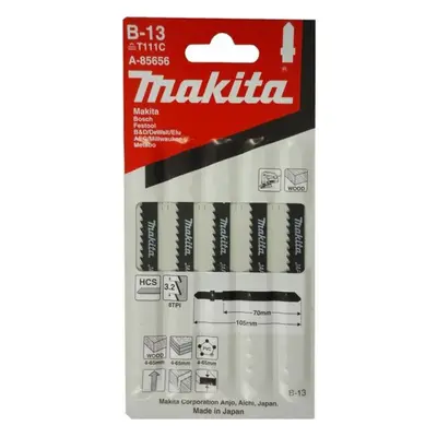 Makita Příslušenství - Sada pilových plátků 8 TPI, délka 105 mm, 5 ks A-85656