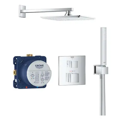 Grohe Grohtherm Cube - Sprchový set Rainshower Allure 230 s termostatem pod omítku, 1 proud, chr