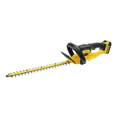 DeWALT Zahradní technika - 18V AKU plotové nůžky 55 cm, 1x aku 5,0 Ah Li-Ion, nabíječka DCM563P1