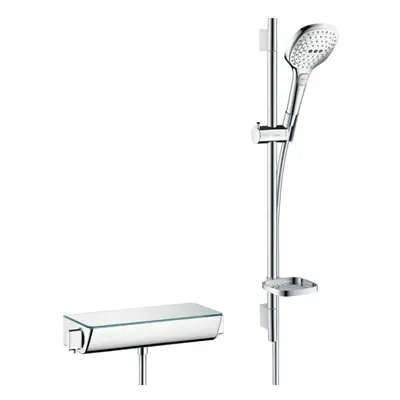 Hansgrohe Raindance Select E - Sprchový set 120 s termostatem Ecostat Select, 3 proudy, bílá/chr