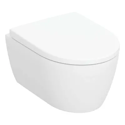 Geberit iCon - Závěsné WC se sedátkem SoftClose, Rimfree, matná bílá 502.381.JT.1