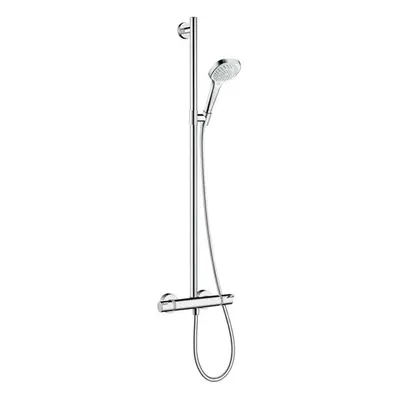 Hansgrohe Croma Select E - Sprchový set SemiPipe Multi s termostatem, bílá/chrom 27248400