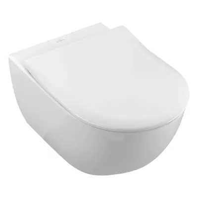 Villeroy & Boch Subway 2.0 - Závěsné WC se sedátkem SoftClosing, DirectFlush, alpská bílá 5614R2