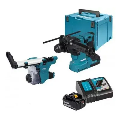 Makita Nářadí - 18V AKU vrtací kladivo, 2x aku Li-ion LXT 5,0 Ah, nabíječka DHR183RTWJ