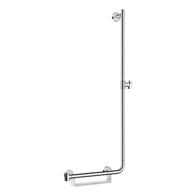 Hansgrohe Unica - Sprchová tyč 110 cm, pravá, bílá/chrom 26404400