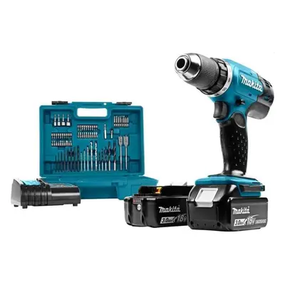 Makita Nářadí - 18V AKU vrtací šroubovák, 2x aku 3,0 Ah LXT, nabíječka DDF453SFX1