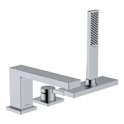 Hansgrohe Tecturis E - Baterie na okraj vany, 3-otvorová instalace, sBox, chrom 73443000