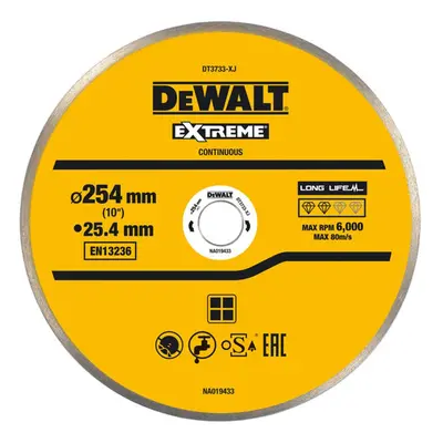 DeWALT Příslušenství - Řezný kotouč na obklady 254x1,6 mm DT3733