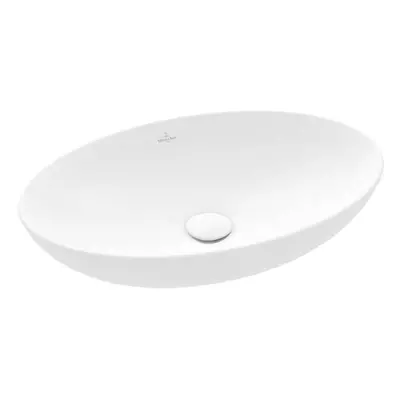 Villeroy & Boch Loop&Friends - Umyvadlo na desku, 56x38 cm, s přepadem, CeramicPlus, Stone White