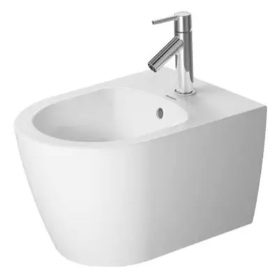 Duravit ME by Starck - Závěsný bidet 370x480 mm, otvor pro baterii, bílá 2290150000