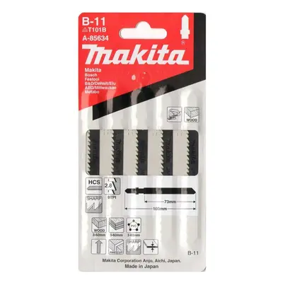 Makita Příslušenství - Sada pilových plátků 9 TPI, délka 100 mm, 5 ks A-85634