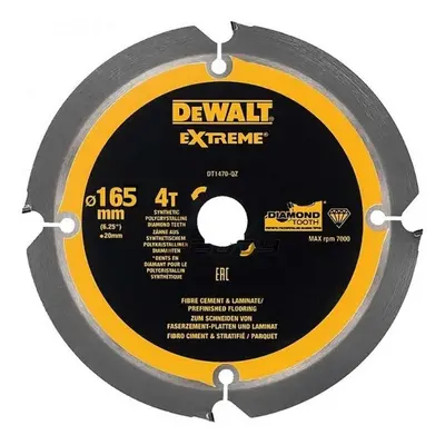 DeWALT Příslušenství - Řezný kotouč 165x20 mm, 4 zuby DT1471