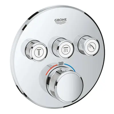 Grohe Grohtherm SmartControl - Termostatická sprchová podomítková baterie, 3 ventily, chrom 2912