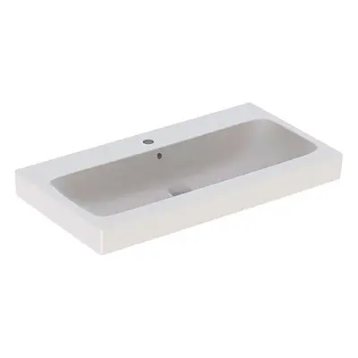 Geberit iCon - Umyvadlo 90x49 cm, otvor pro baterii, s přepadem, bílá 124590000