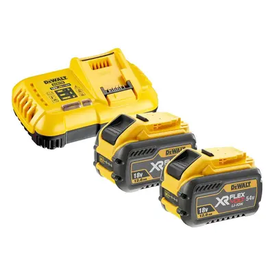 DeWALT Příslušenství - Sada 8A nabíječky a 2x aku 18/54 V XR FLEXVOLT 12,0 Ah DCB118Y2