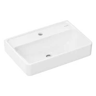 Hansgrohe Xanuia Q - Umyvadlo 55x37 cm, bez přepadu, otvor pro baterii, SmartClean, bílá 6112245