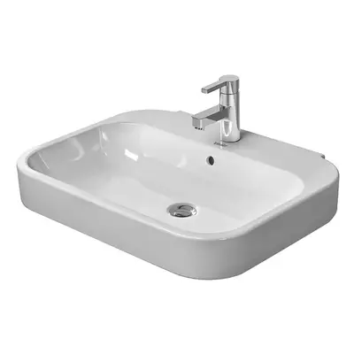 Duravit Happy D.2 - Umyvadlo 60x48 cm, s přepadem, s otvorem pro baterii, bílá 2316600000